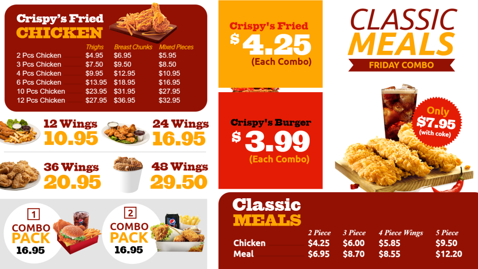 Restaurant menu template