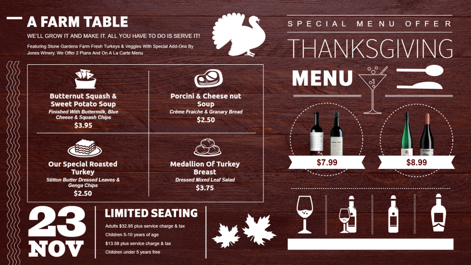 Cafe festive offer menu Cafe festive offer menu