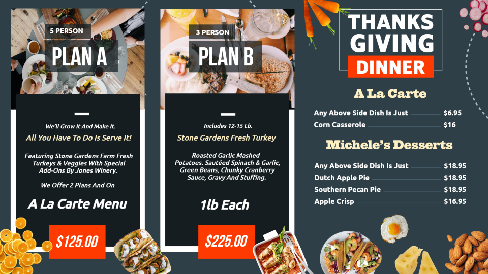 Restaurant offer menuboard Restaurant offer menuboard