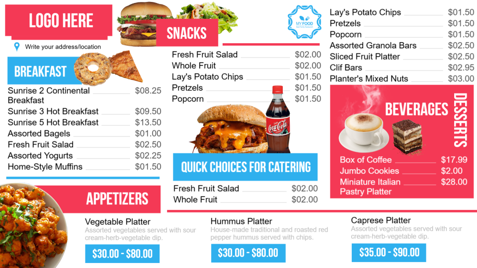 Catering menu board-01