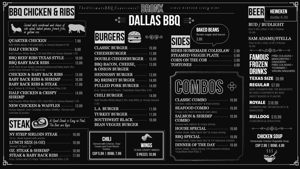 BBQ chalk Menu Design Template BBQ chalk Menu Design Template