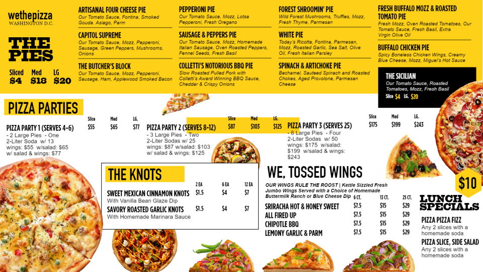 Pizza Menu Template