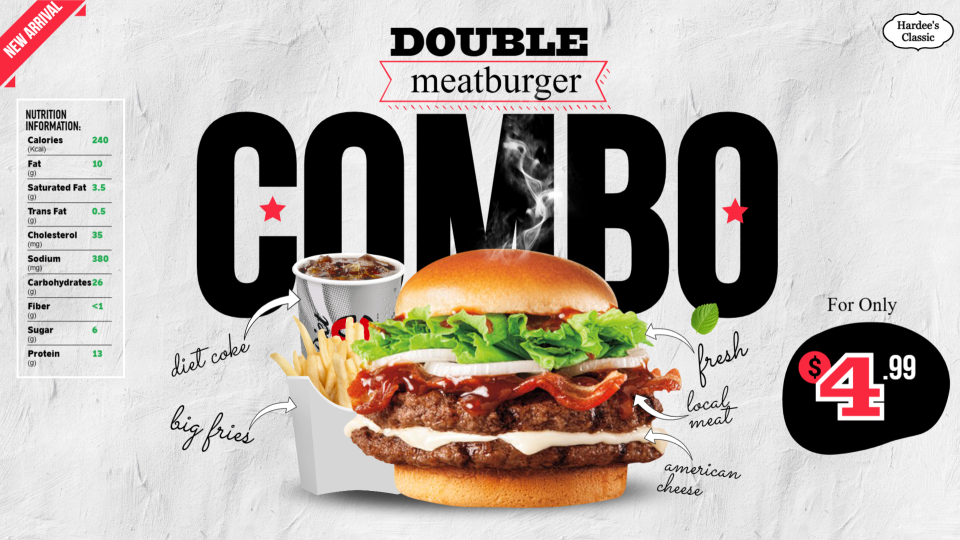 Combo burger template