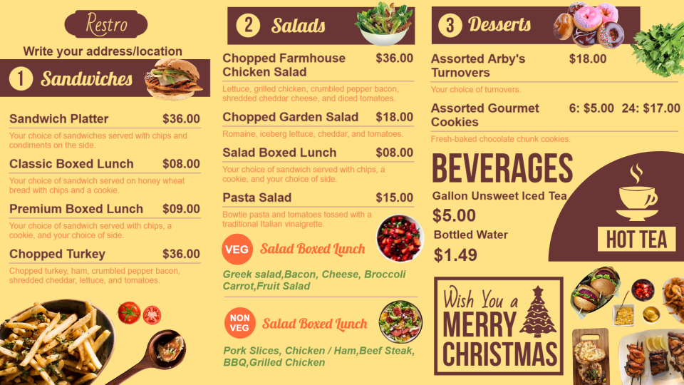 Bistro grill menu board-01