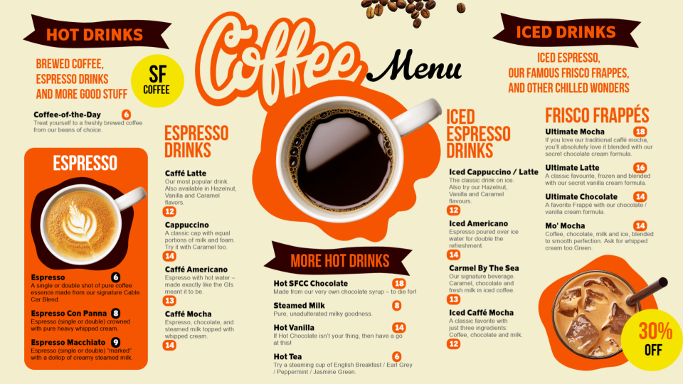 Coffee Menu Board-01 Coffee Menu Board-01