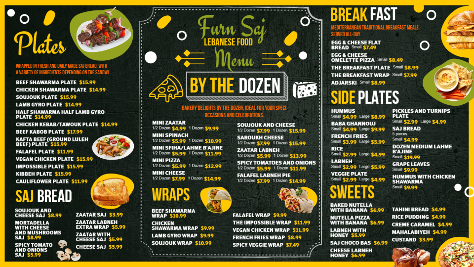 Lebanese Menu Template