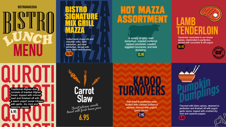 Bistro Lunch Menu Bistro Lunch Menu