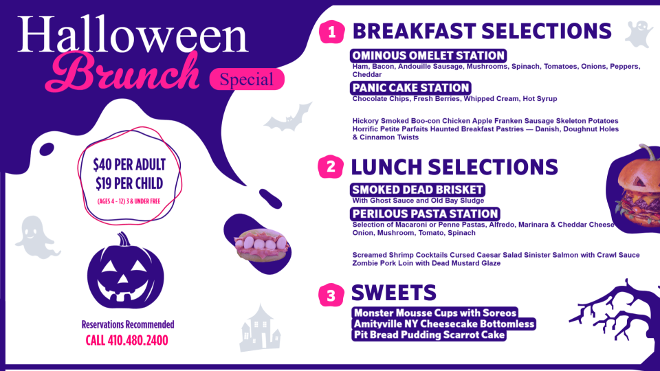 Halloween Day Menu Template Halloween Day Menu Template