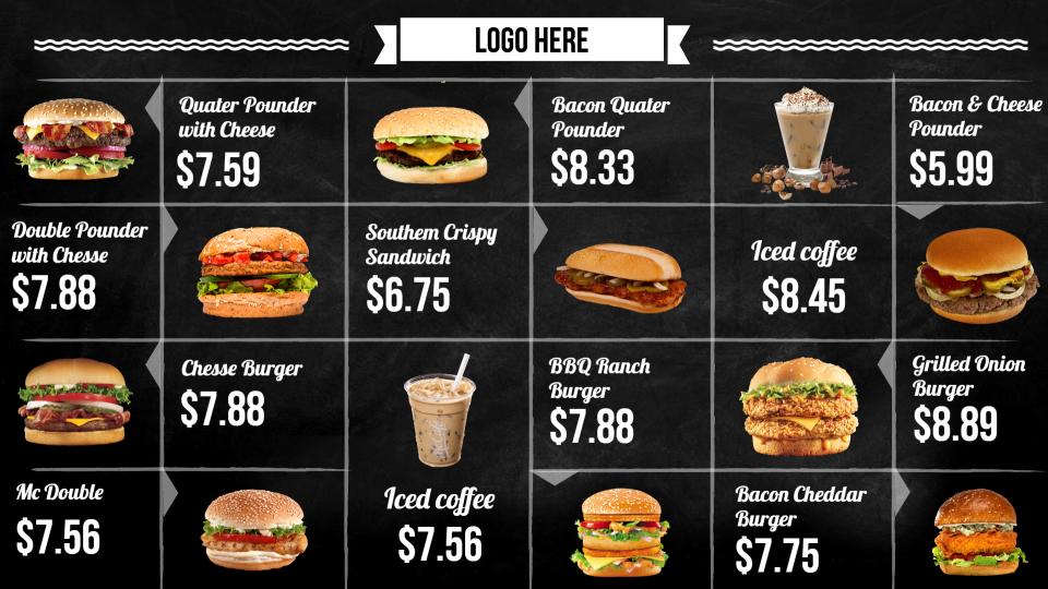 Burger menu board-01 Burger menu board-01