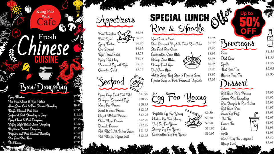 Chinese Menuboard Chinese Menuboard