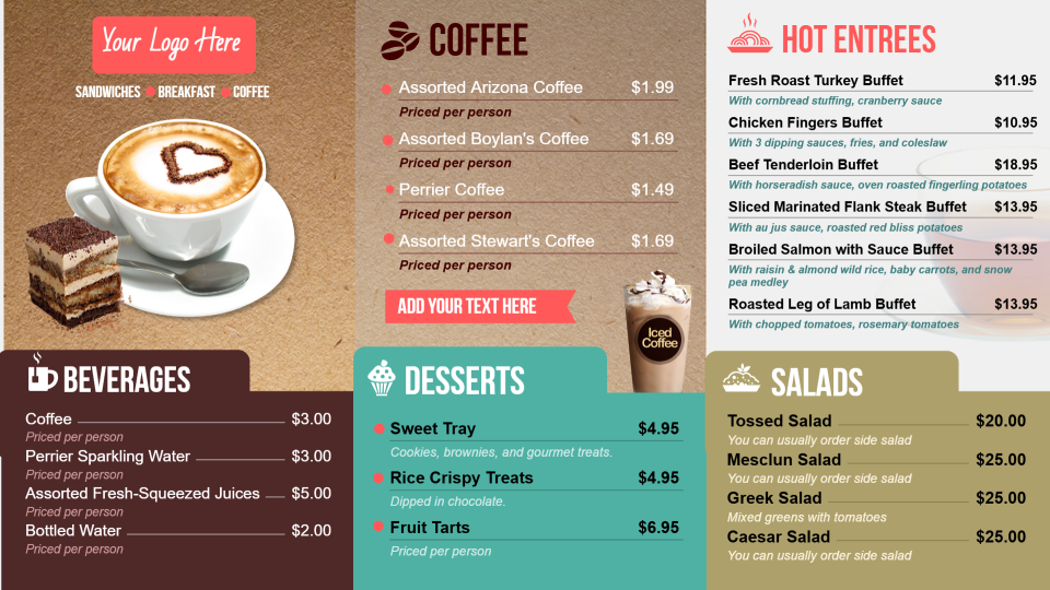 coffee  menuboard
