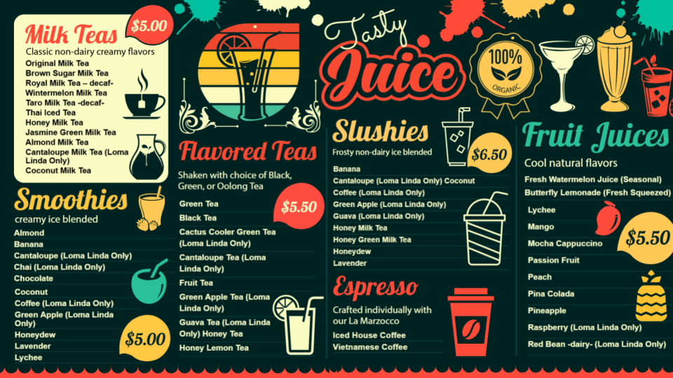 Juice Menu Board-01 Juice Menu Board-01