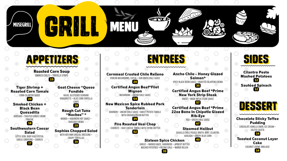 Grill Menu Board