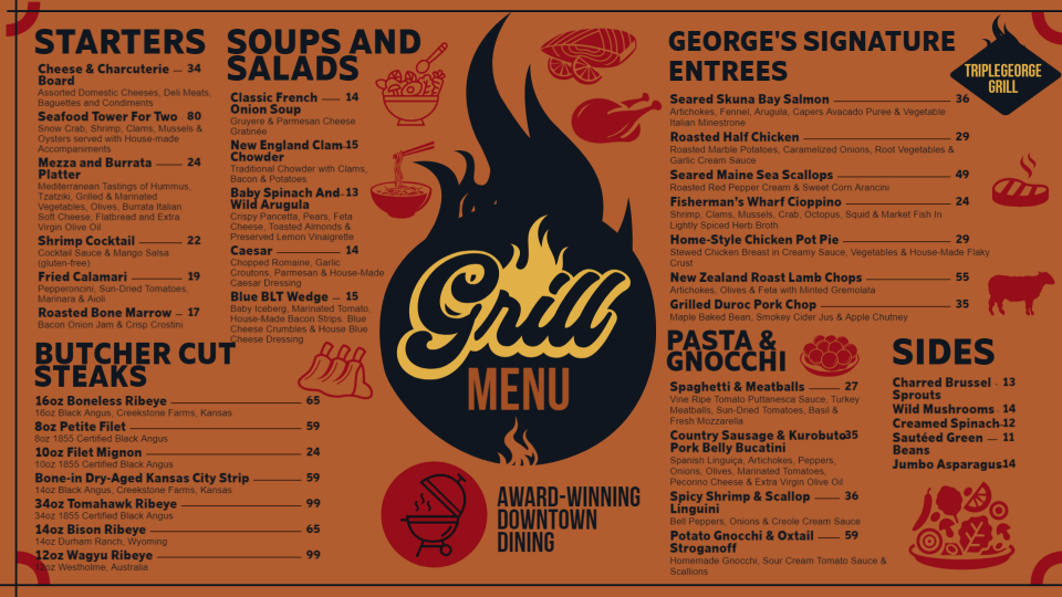 Grill Menu Board