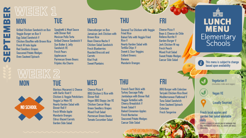 School Menu School Menu