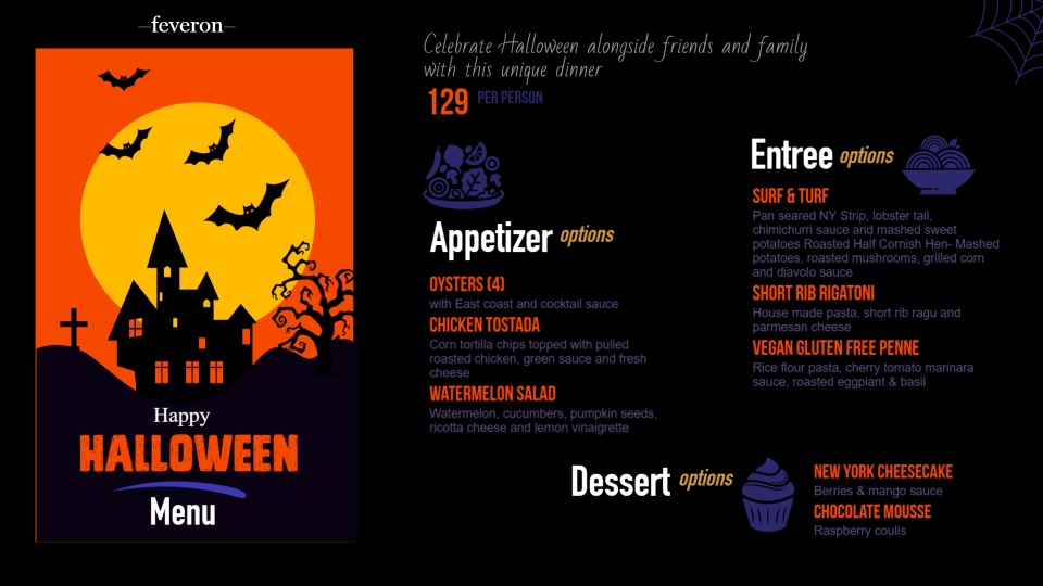 Halloween Menu Design Halloween Menu Design