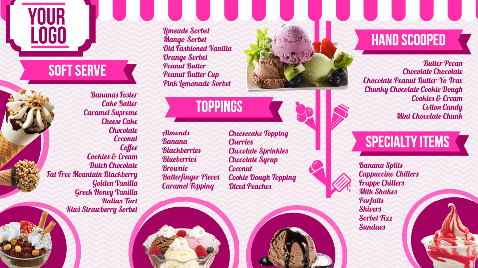 Ice cream shop menu board-01