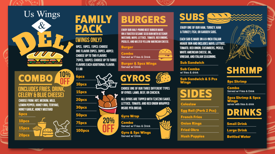 Deli Menu Template