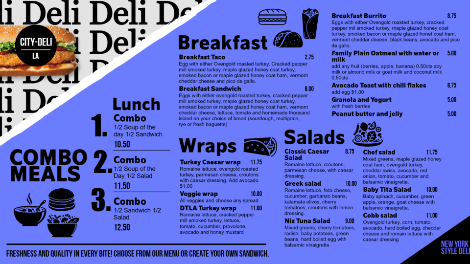 Deli Menu Board Design-01 Deli Menu Board Design-01
