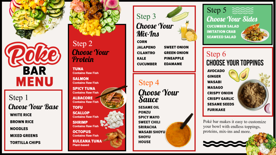 Poke Simple Menu Poke Simple Menu