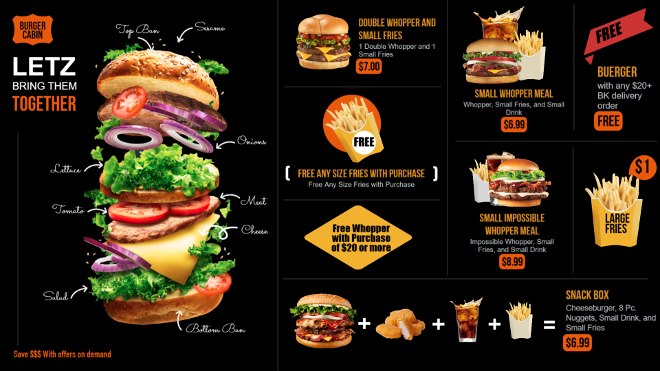 Burger Poster Menu Design