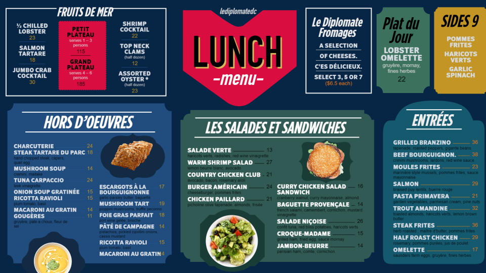 Brilliant Lunch Menu Design Brilliant Lunch Menu Design