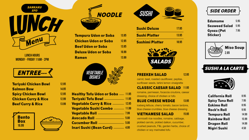 Creative Lunch Menu Design Creative Lunch Menu Design
