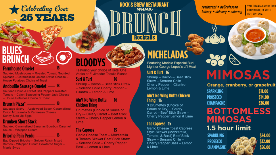 Brunch Menu Template Brunch Menu Template