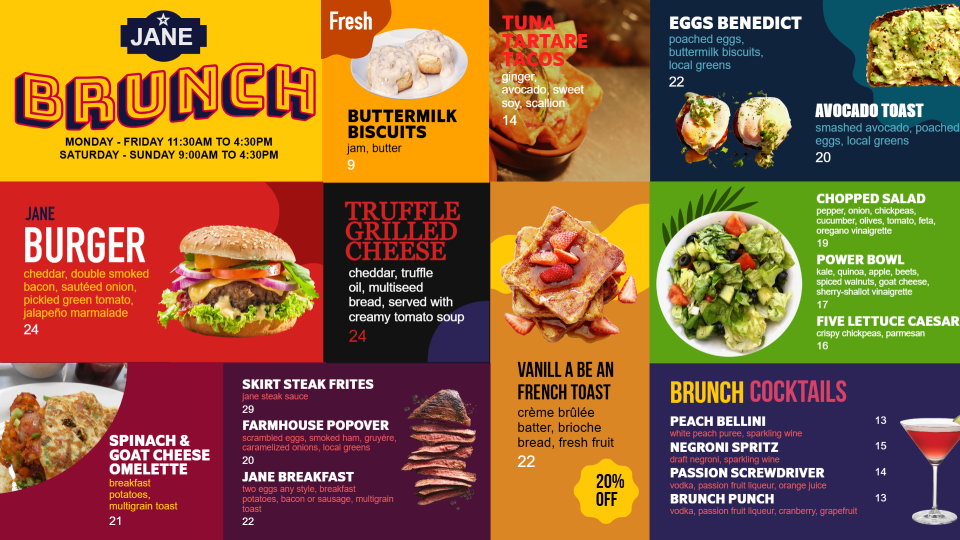 Beautiful Brunch Menu Template Beautiful Brunch Menu Template