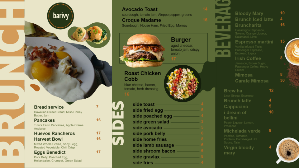 Best Brunch Menu Design Best Brunch Menu Design