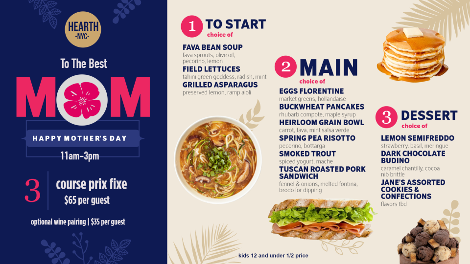 Best Mothers Day Menu Design Best Mothers Day Menu Design
