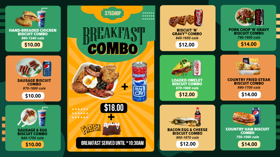 Beautiful Combo Menu Design Beautiful Combo Menu Design