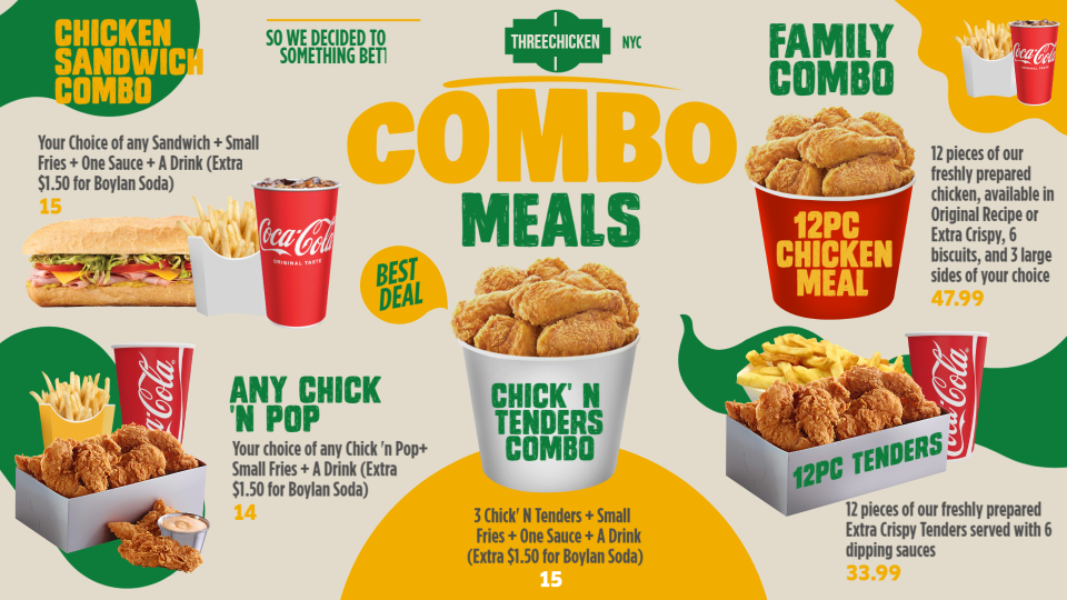 Creative Combo Menu Design