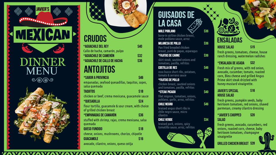 Mexican Menu Board-01 Mexican Menu Board-01