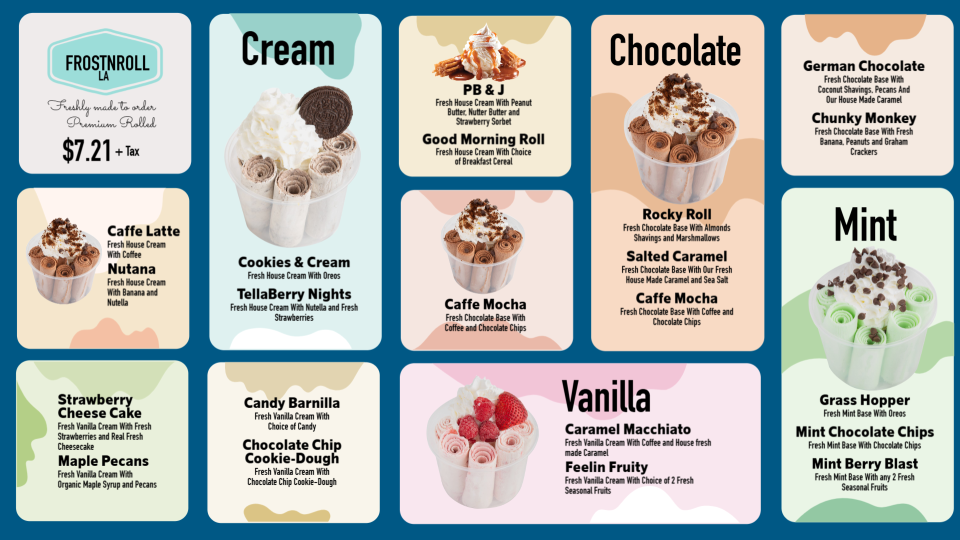 Best ice Cream Menu Design Best ice Cream Menu Design