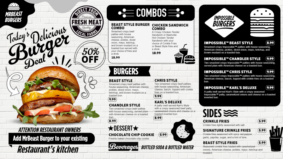 Burger Menu Boards Templates Burger Menu Boards Templates