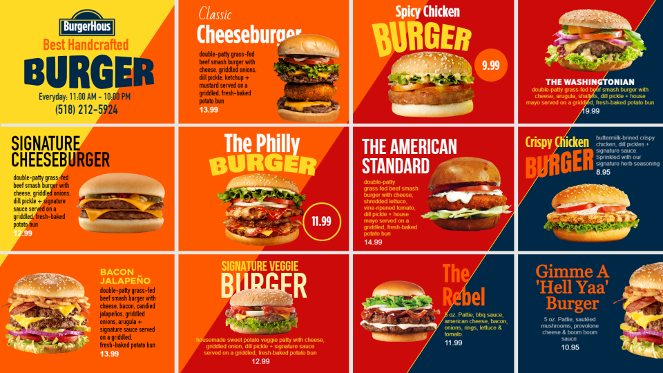 Burger Menu Templates