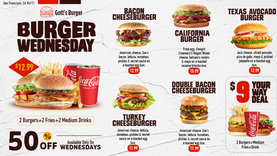 Customizable Burger Templates Customizable Burger Templates