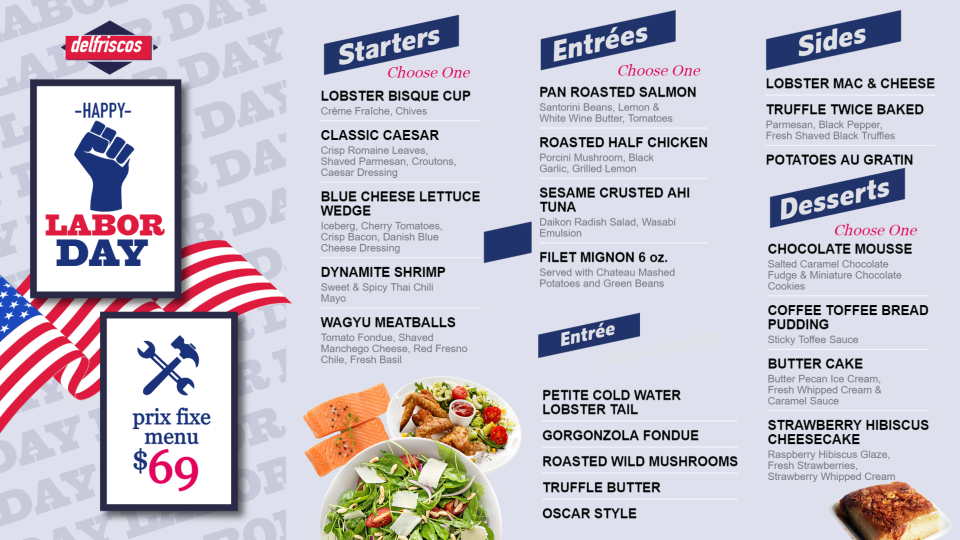 Labor Day Menu Design Labor Day Menu Design
