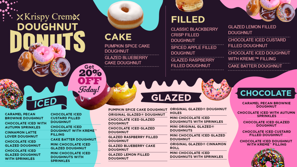 Donut menu design by Dsmenu Donut menu design by Dsmenu