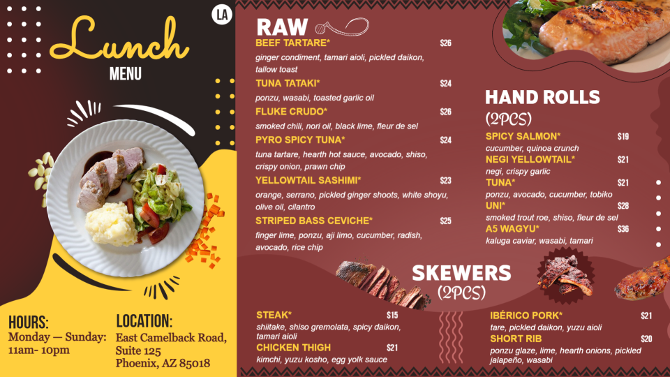 Lunch Menu Board Template Lunch Menu Board Template