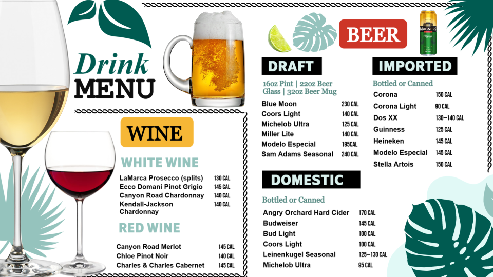Drinks Menu Board Creative Design Drinks Menu Board Creative Design