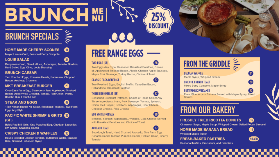 Customizable Brunch Menu Template Customizable Brunch Menu Template