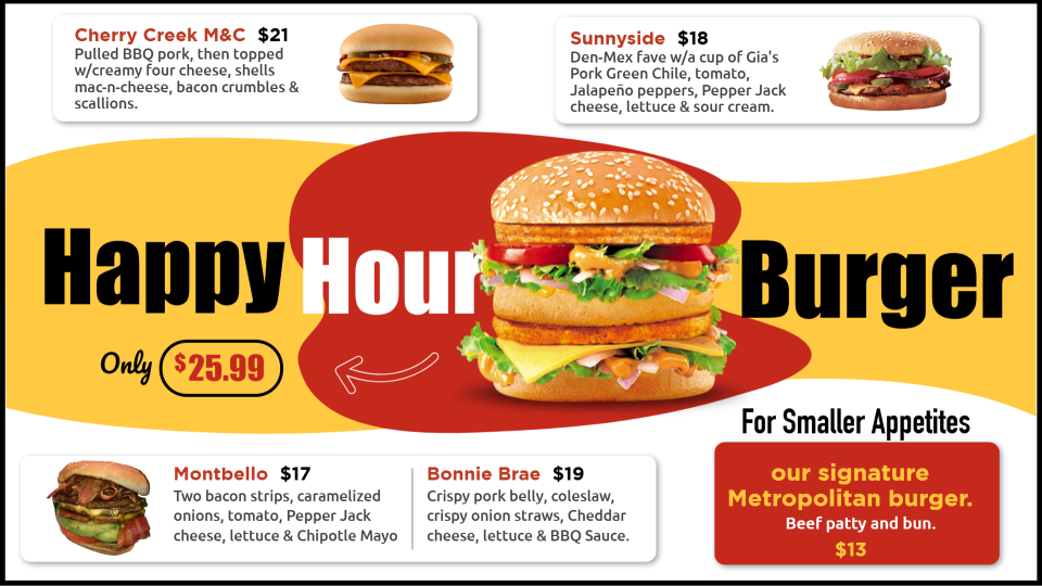 Modern Burger Menu Design Modern Burger Menu Design