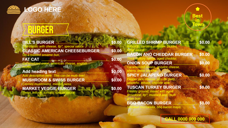Burger menu