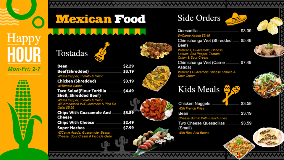 Restaurant menu design Restaurant menu design
