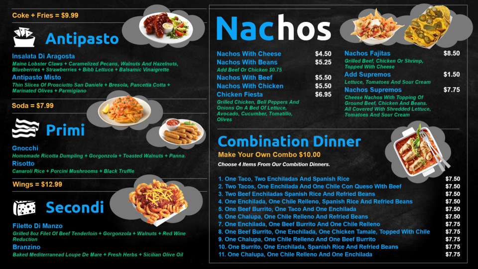 Restaurant menu templates-1 Restaurant menu templates-1