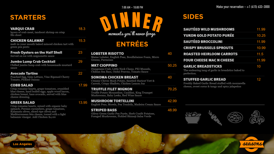 Customize Dinner Menus Templates