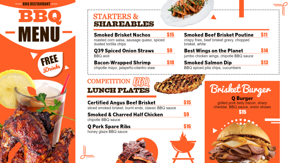 BBQ Menu Template