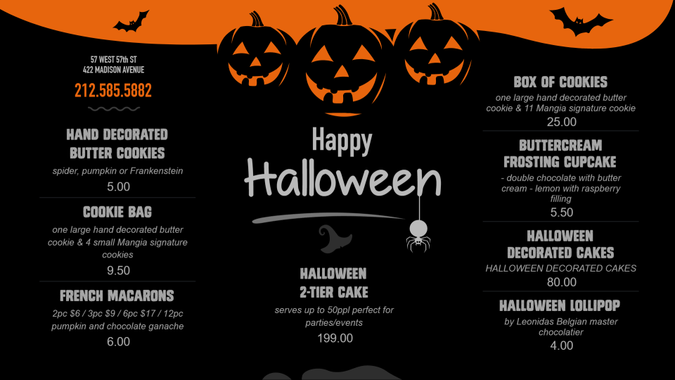 Halloween Menu Template